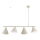 Suspension sur câble ZELTA 4xE27/15W/230V beige