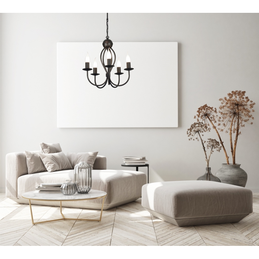Suspension sur chaîne ARTHUR 5xE14/40W/230V