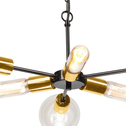 Suspension sur chaîne STARLA 6xE27/60W/230V