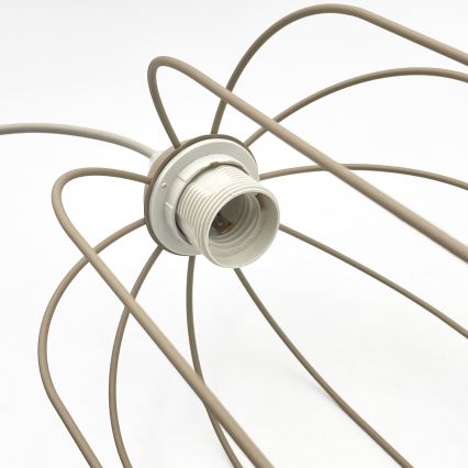 Suspension sur cordon DESTELLO 1xE27/15W/230V Ø 21 cm beige