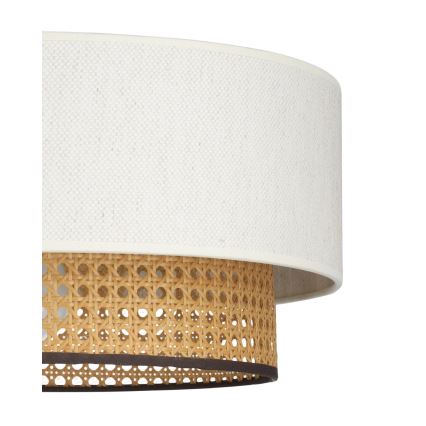 Suspension sur cordon NATIA 1xE27/60W/230V blanche/marron