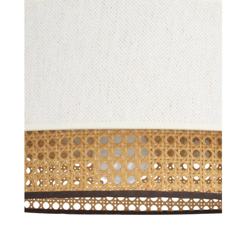 Suspension sur cordon NATIA 1xE27/60W/230V blanche/marron