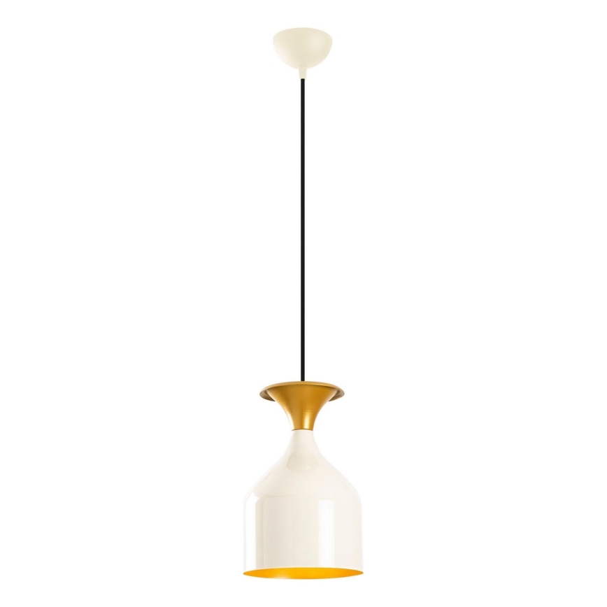 Suspension sur cordon SIVANI 1xE27/40W/230V blanche/cuivrée