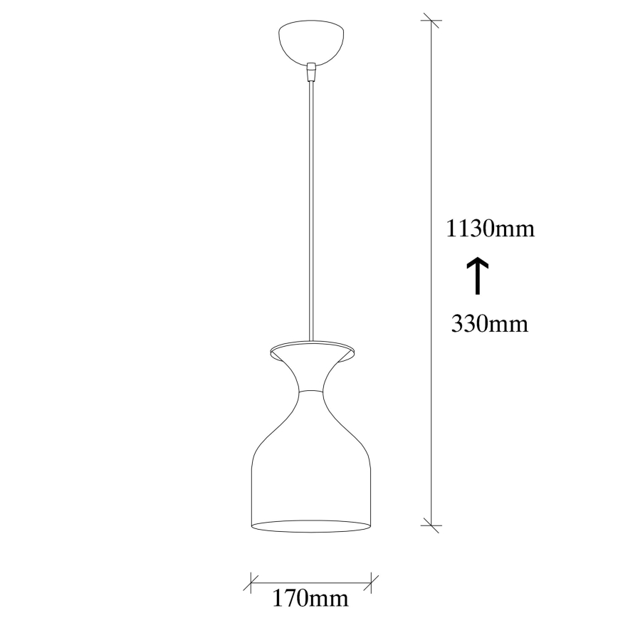 Suspension sur cordon SIVANI 1xE27/40W/230V blanche/cuivrée