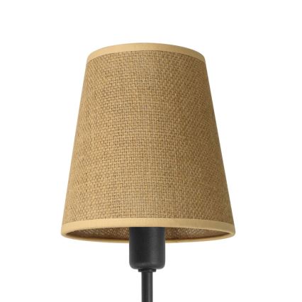 Suspension sur tige MADELA 5xE14/40W/230V jute/noir