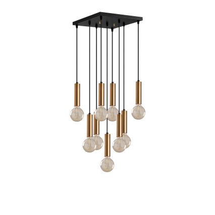 Suspension TEMPO sur câble 9xE27/40W/230V, finition dorée