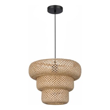 Suspension TULUM sur câble 1xE27/15W/230V Ø 35 cm en bambou