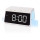 Sveglia con display LCD e caricabatteria wireless 15W/230V bianco