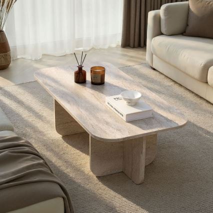 Table basse AKIRA 120 x 60 cm beige