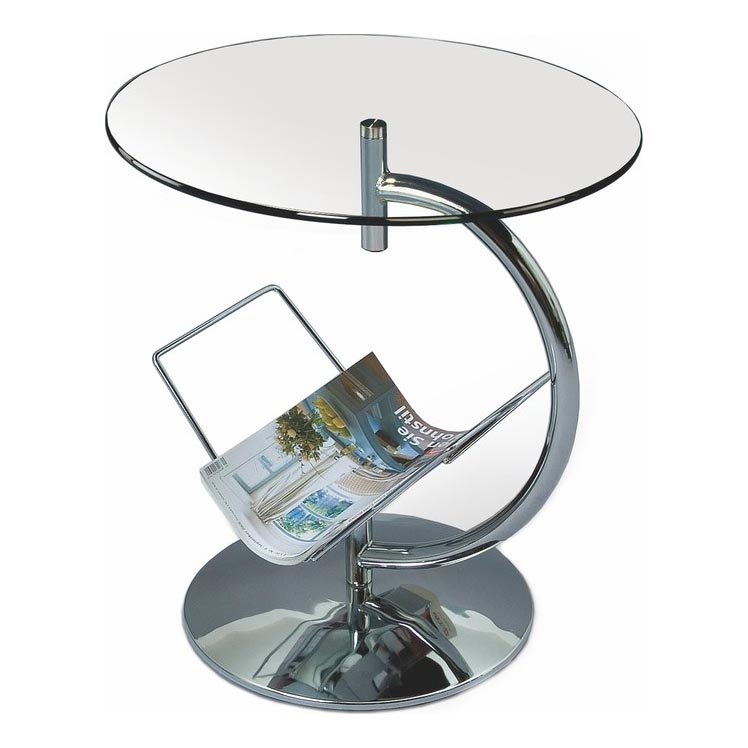 Table basse ALMA 50x45 cm chrome brillant