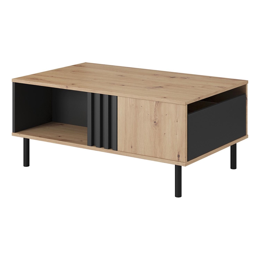 Table basse BADIA chêne/anthracite
