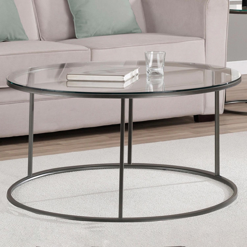 Table basse BERLIN 60x45 cm noir/transparent