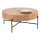 Table basse BROOKLYN 37x80 cm naturel chêne/noir