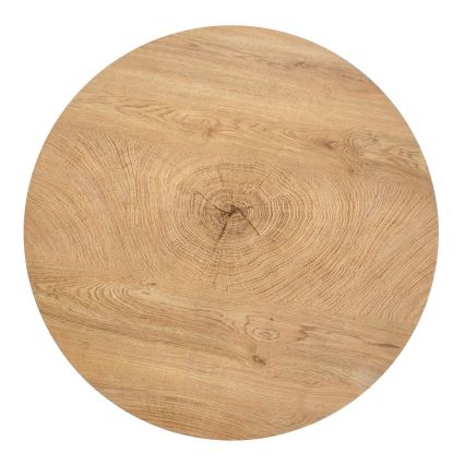 Table basse BROOKLYN 37x80 cm naturel chêne/noir