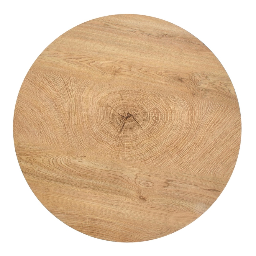 Table basse BROOKLYN 37x80 cm naturel chêne/noir