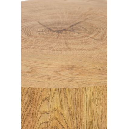 Table basse BROOKLYN 45x45 cm noir/beige