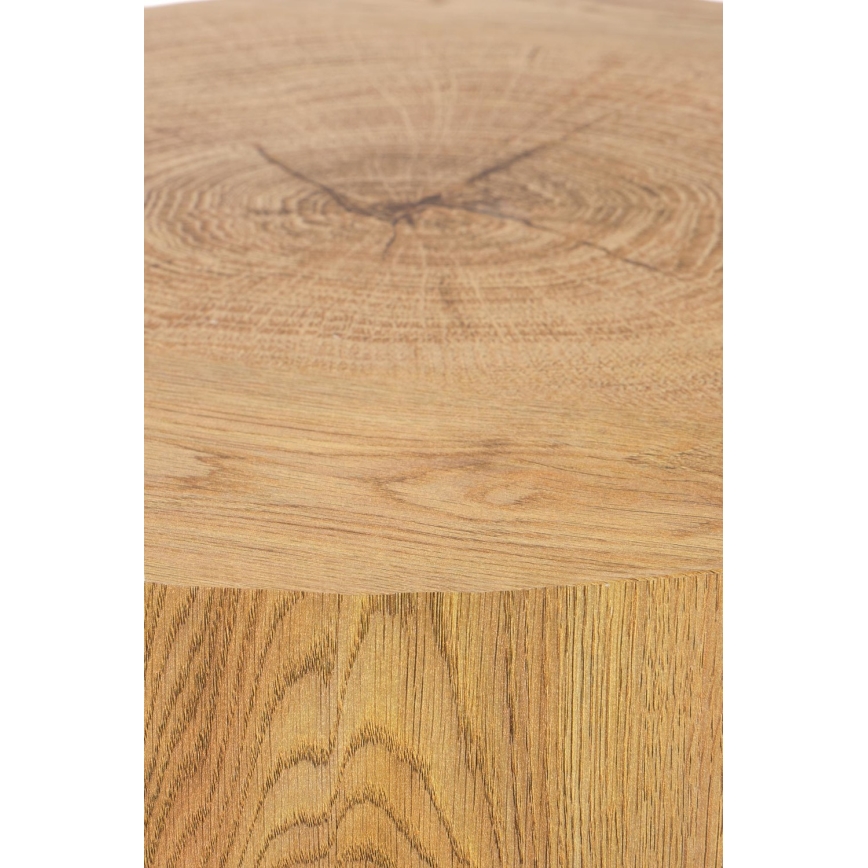 Table basse BROOKLYN 45x45 cm noir/beige