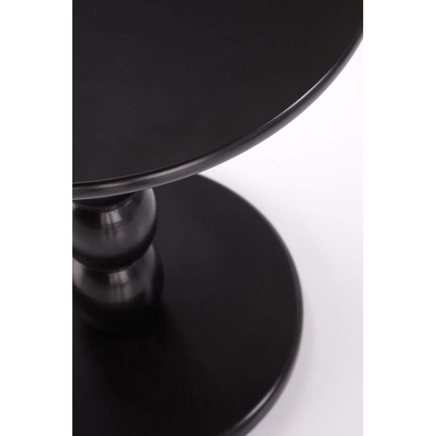 Table basse CIRILA, Ø 40 cm, noire