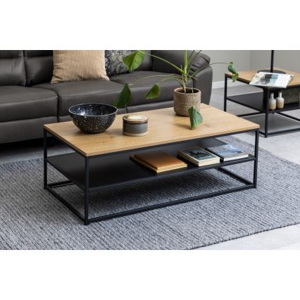 Table basse CORA chêne/noir
