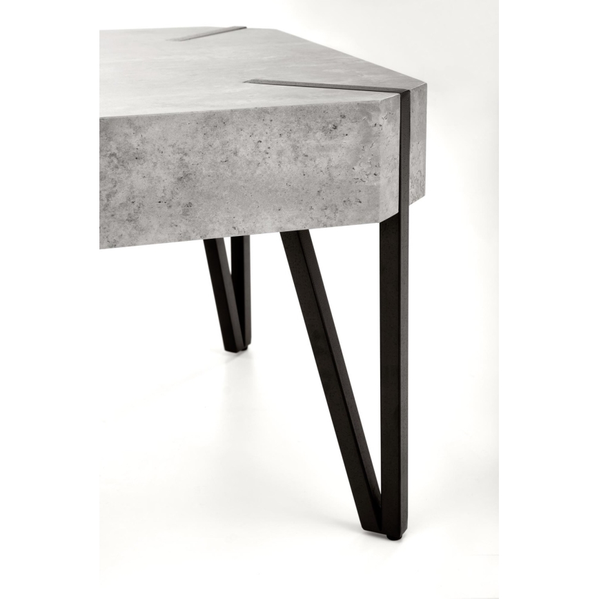 Table basse EMILY 42x110 cm béton