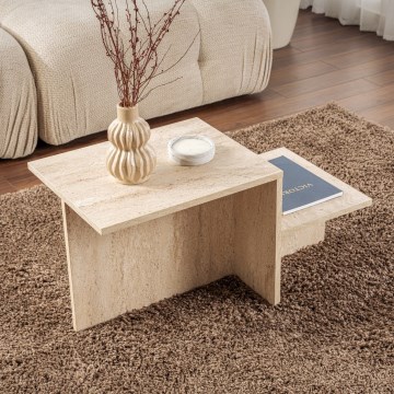 Table basse HARMONY 40x80 cm beige