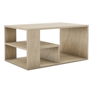 Table basse JELIO à décor marbre beige