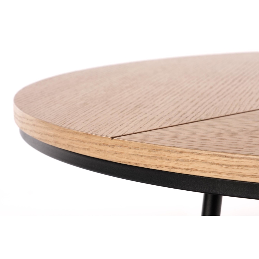 Table basse KARIDA 41x80 cm beige/noir