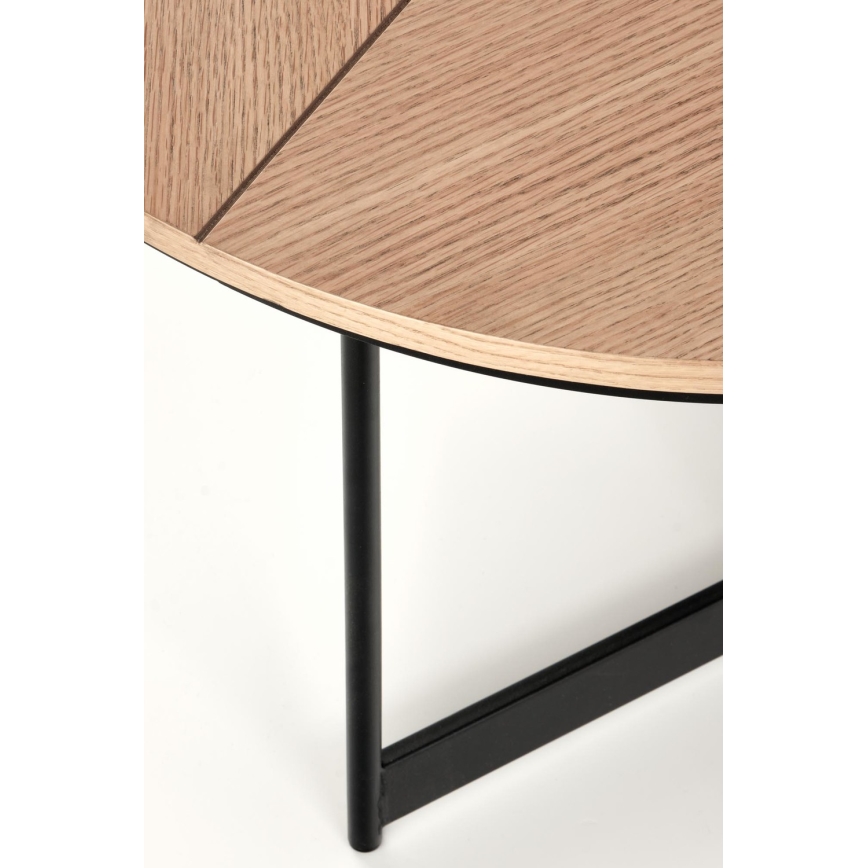 Table basse KARIDA 41x80 cm beige/noir