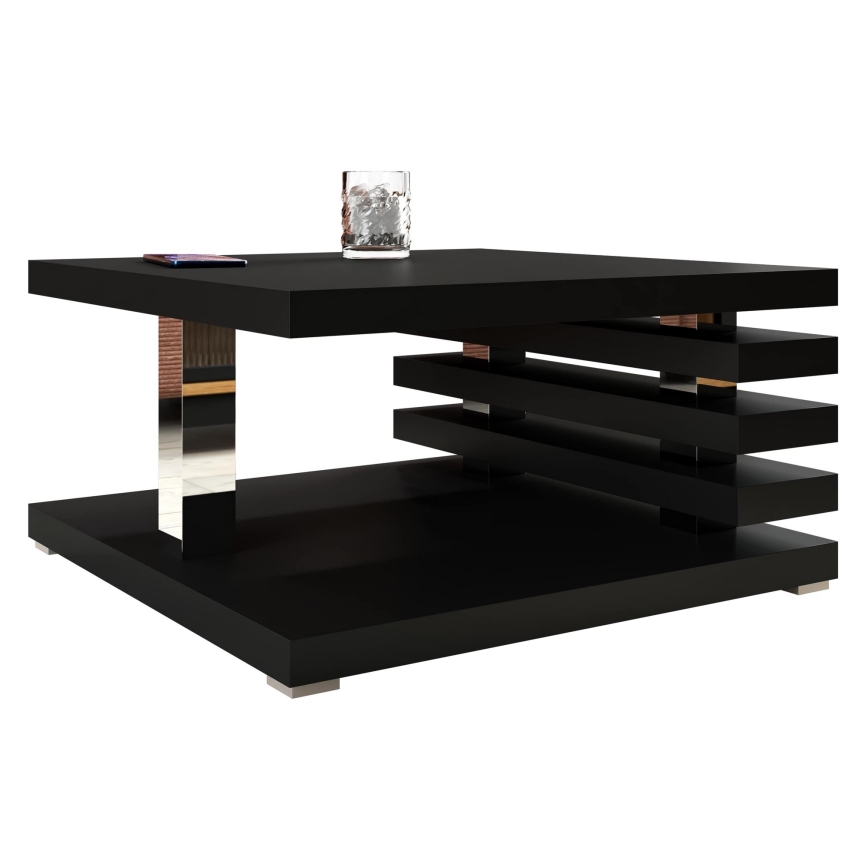 Table basse KYOTO 31x60 cm mat noir