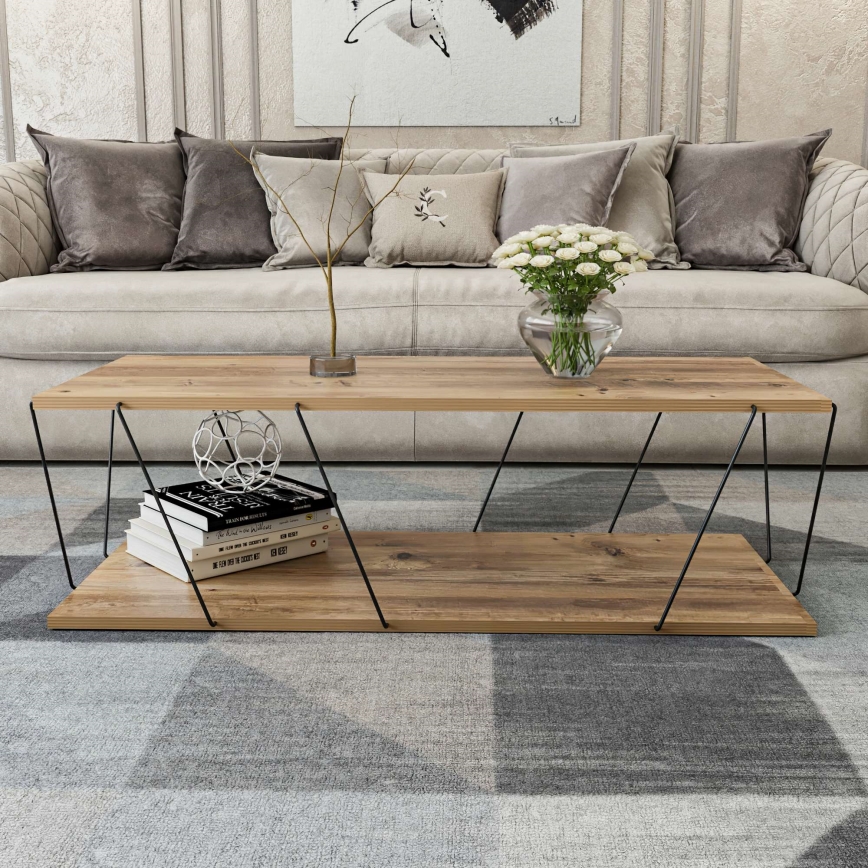 Table basse LOLA en pin