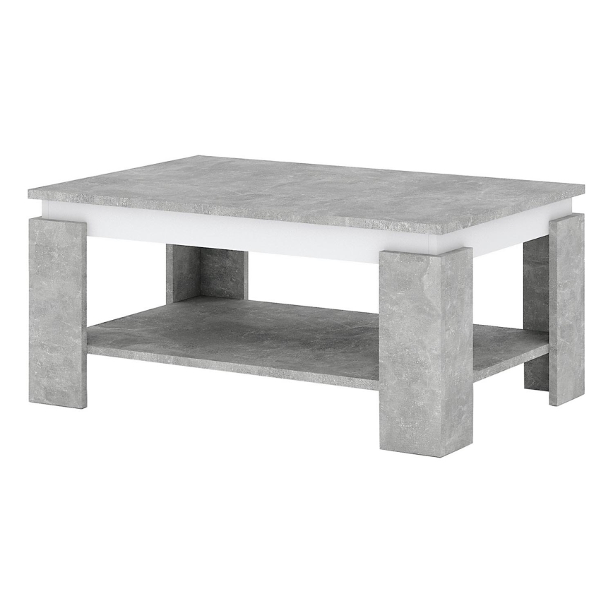 Table basse LUNO gris béton/anthracite