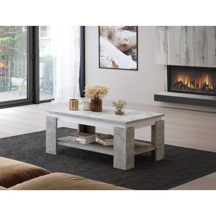 Table basse LUNO gris béton/anthracite