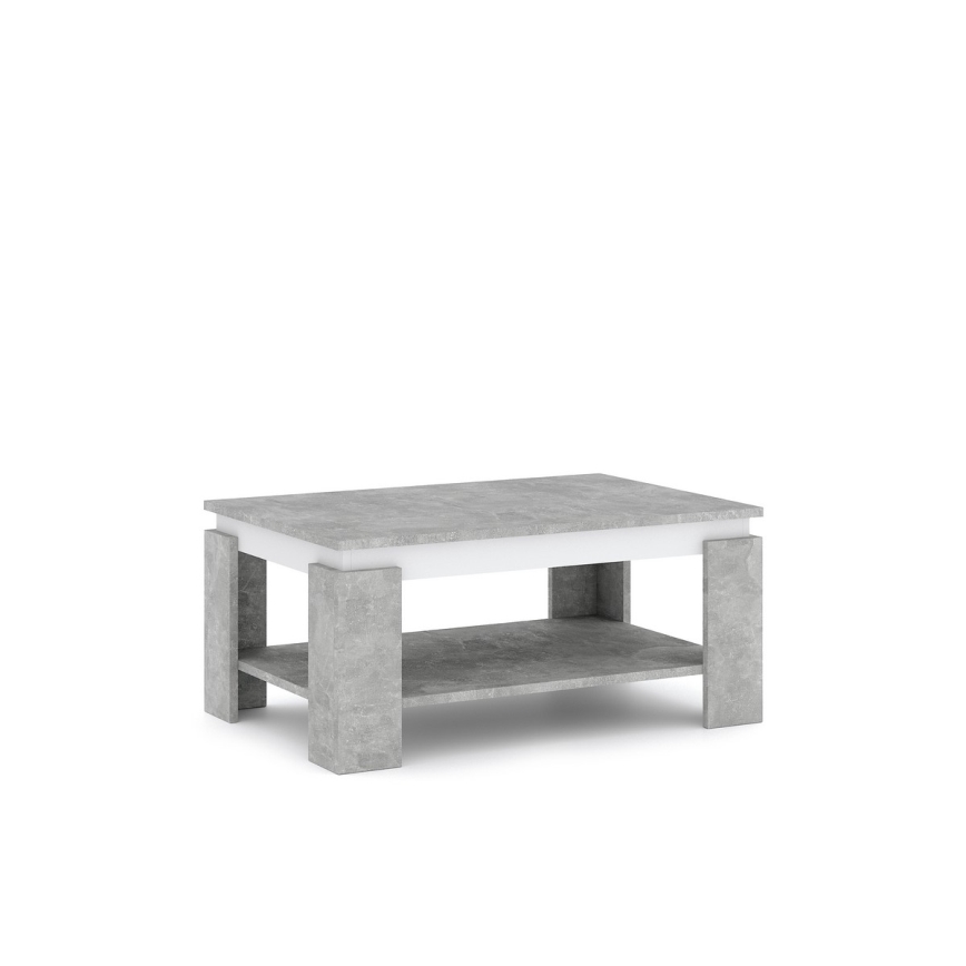 Table basse LUNO gris béton/anthracite