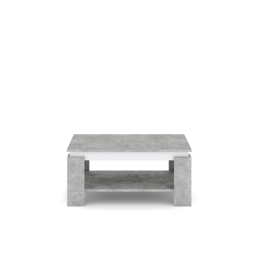 Table basse LUNO gris béton/anthracite