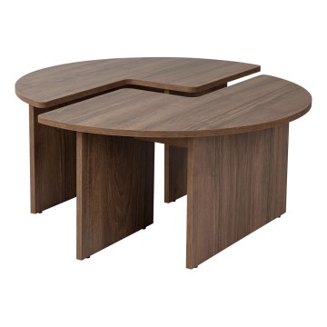 Table basse LUVIA en noyer
