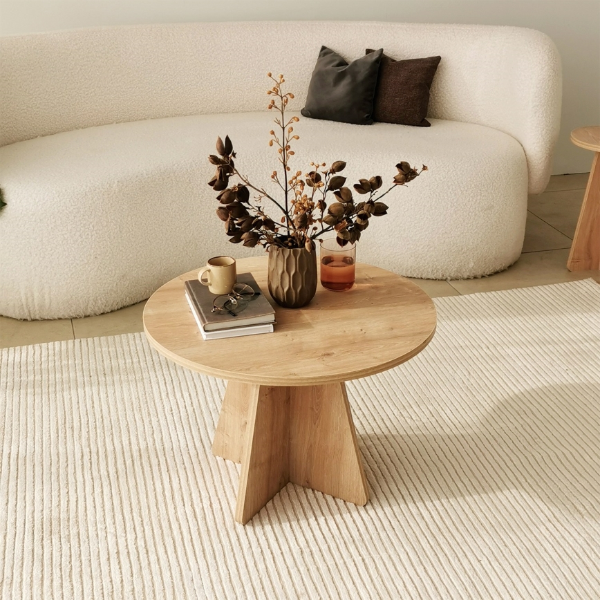 Table basse MUSHROOM 40x60 cm chêne saphir