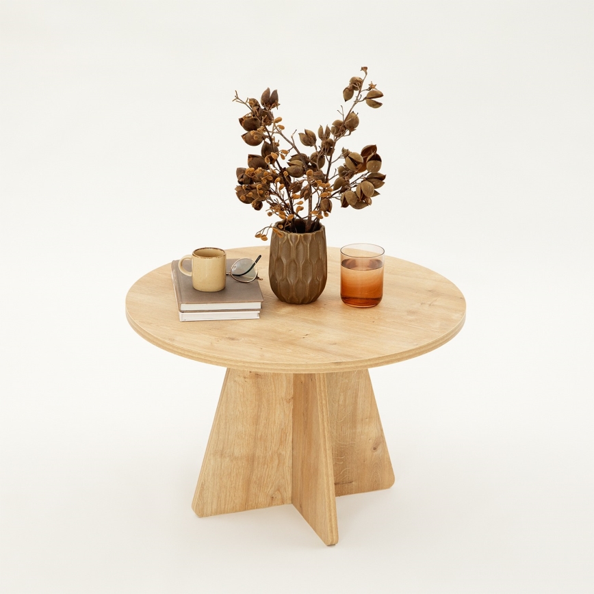 Table basse MUSHROOM 40x60 cm chêne saphir
