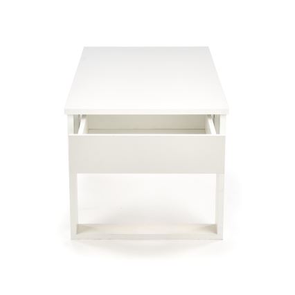 Table basse avec tiroirs NEA 52x110 cm blanc