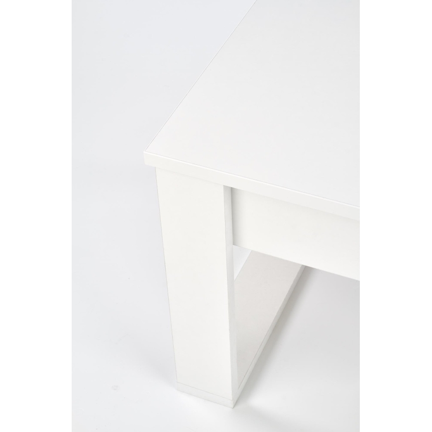 Table basse avec tiroirs NEA 52x110 cm blanc