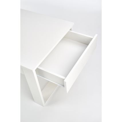 Table basse avec tiroirs NEA 52x110 cm blanc
