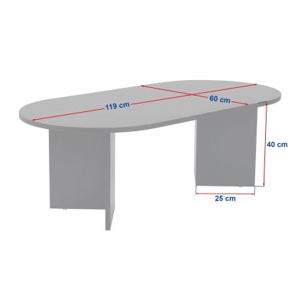 Table basse NEL en noyer