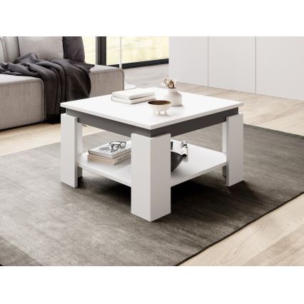 Table basse OLAF blanche/anthracite