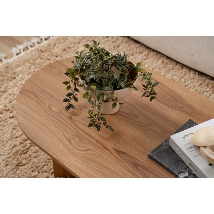 Table basse OVAL 60x120 cm marron