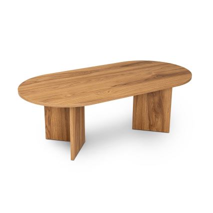 Table basse OVAL 60x120 cm marron