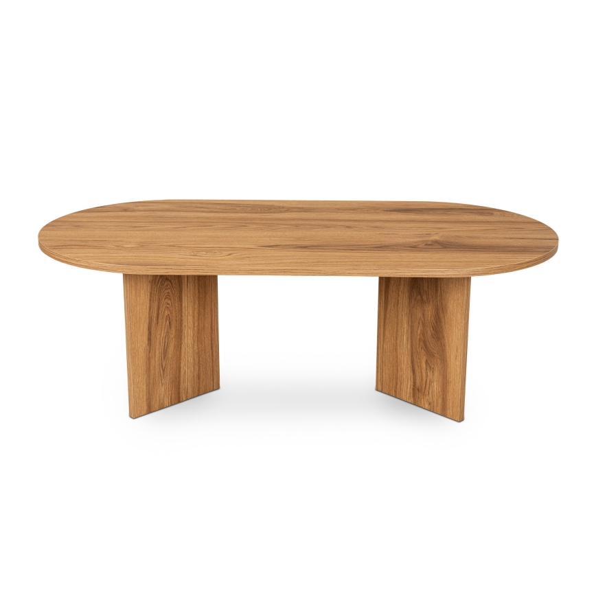 Table basse OVAL 60x120 cm marron
