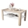 Table basse pliable avec couvercle relevable avec étagère ADEN chêne sonoma/blanc