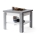 Table basse pliable avec étagère LIA gris/blanc