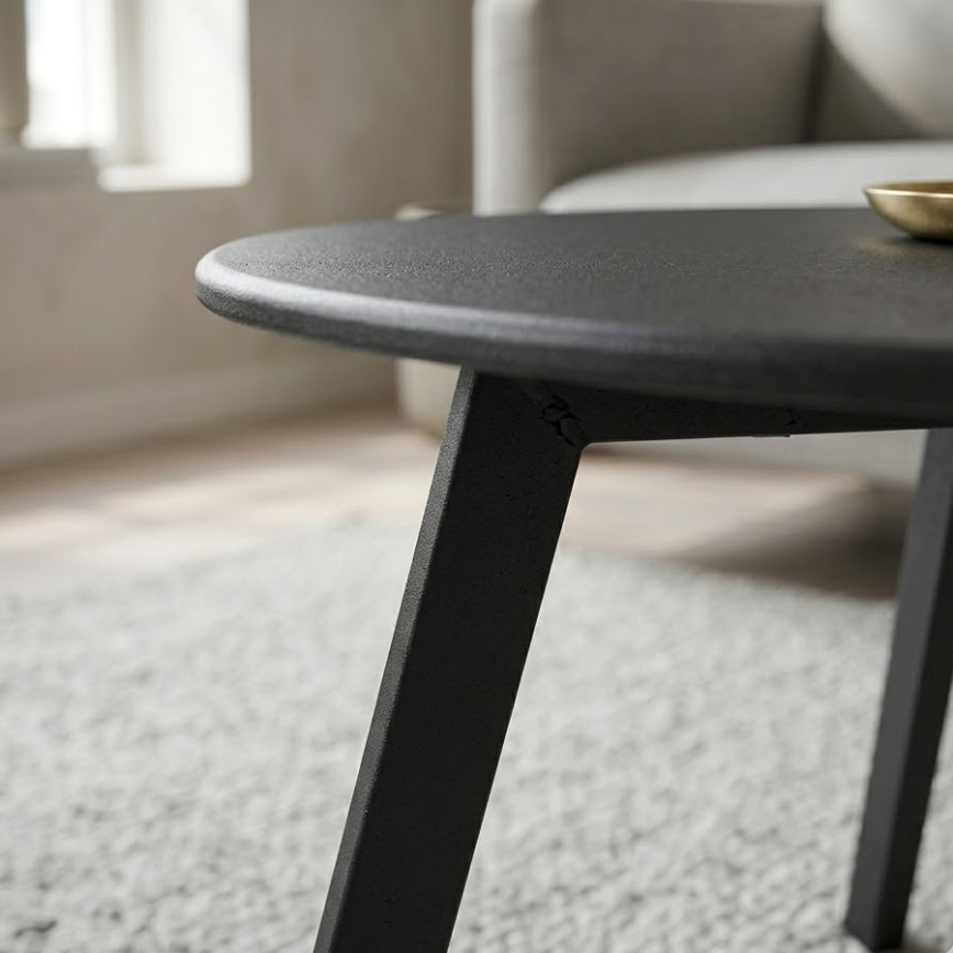 Table basse REVE 40x70 cm noire