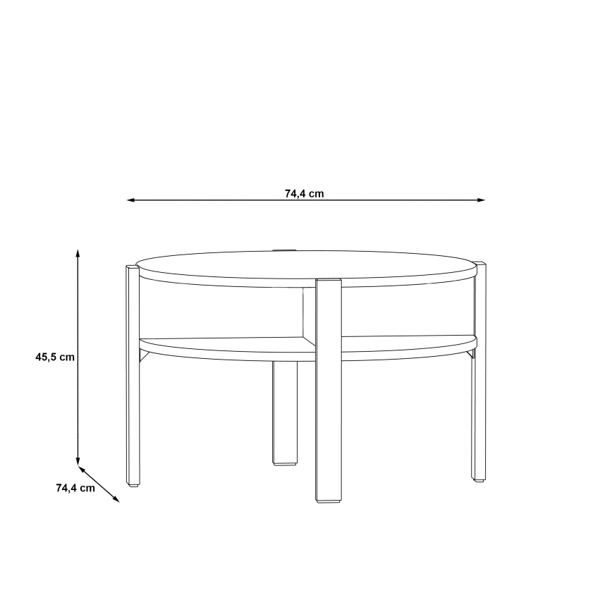 Table basse RINO noire