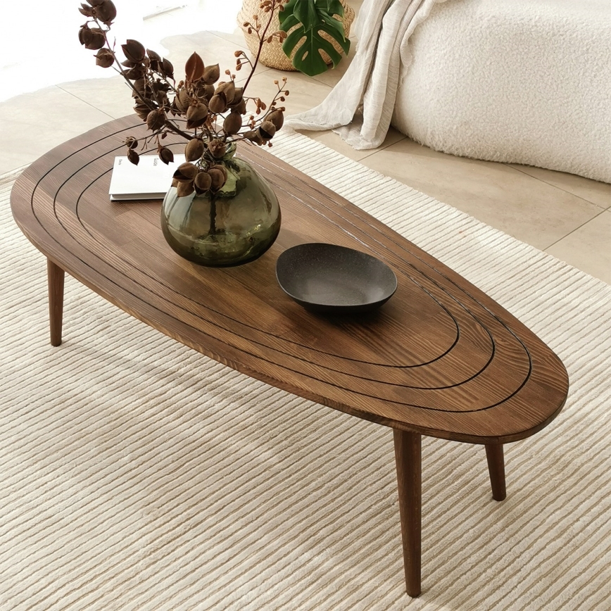 Table basse SISI en noyer